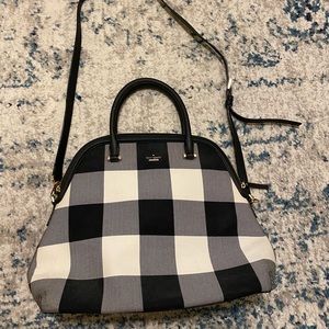 Kate Spade Black and White Check Bag